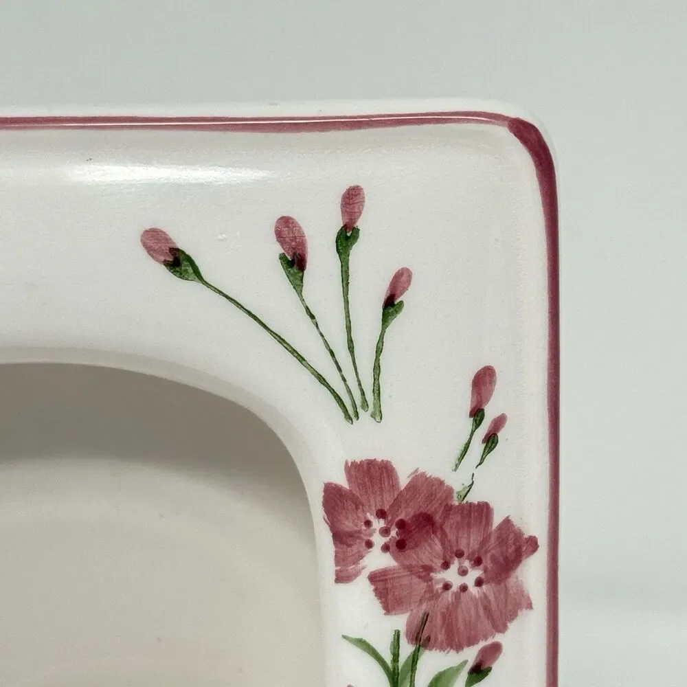 Vintage Porcelain Picture Frame Floral Design – Made in Japan I.W. Rice & Co